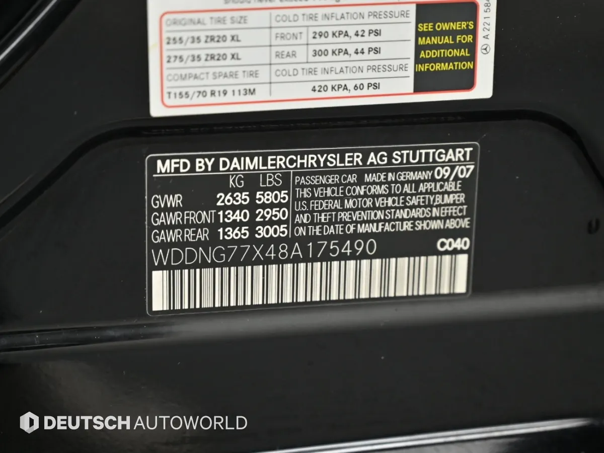 Mercedes-Benz S-Class W221 S63L AMG 2008 20/21
